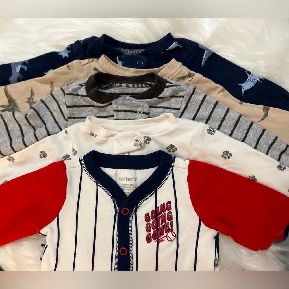 Carter’s Sleepers Bundle Sz Newborn
